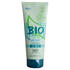 HOT – BIO MASSAGE & LUBRIFICANTE À BASE DE ÁGUA 2 EM 1 200 ML