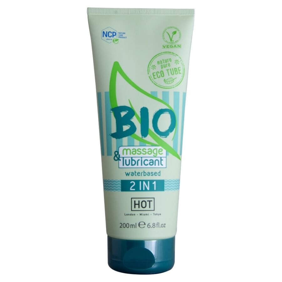Ilhaerotica - HOT - BIO MASSAGE & LUBRIFICANTE À BASE DE ÁGUA 2 EM 1 200 ML