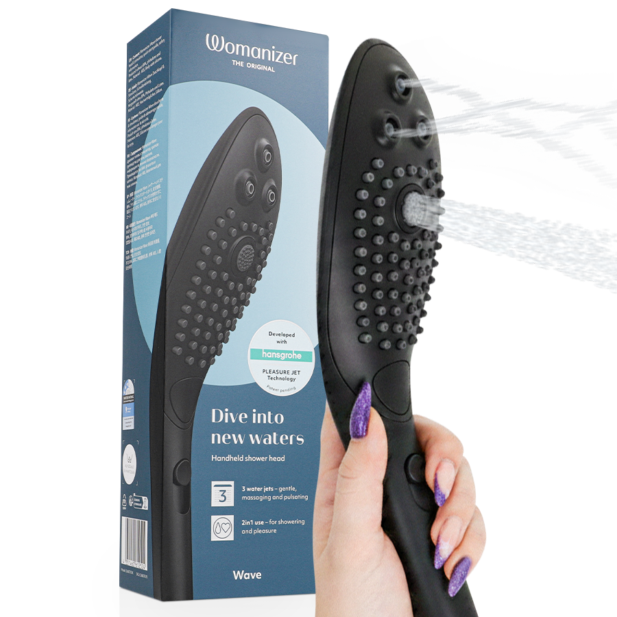 Ilhaerotica - WOMANIZER - CHUVEIRO ESTIMULANTE CLITORIAL WAVE PRETO