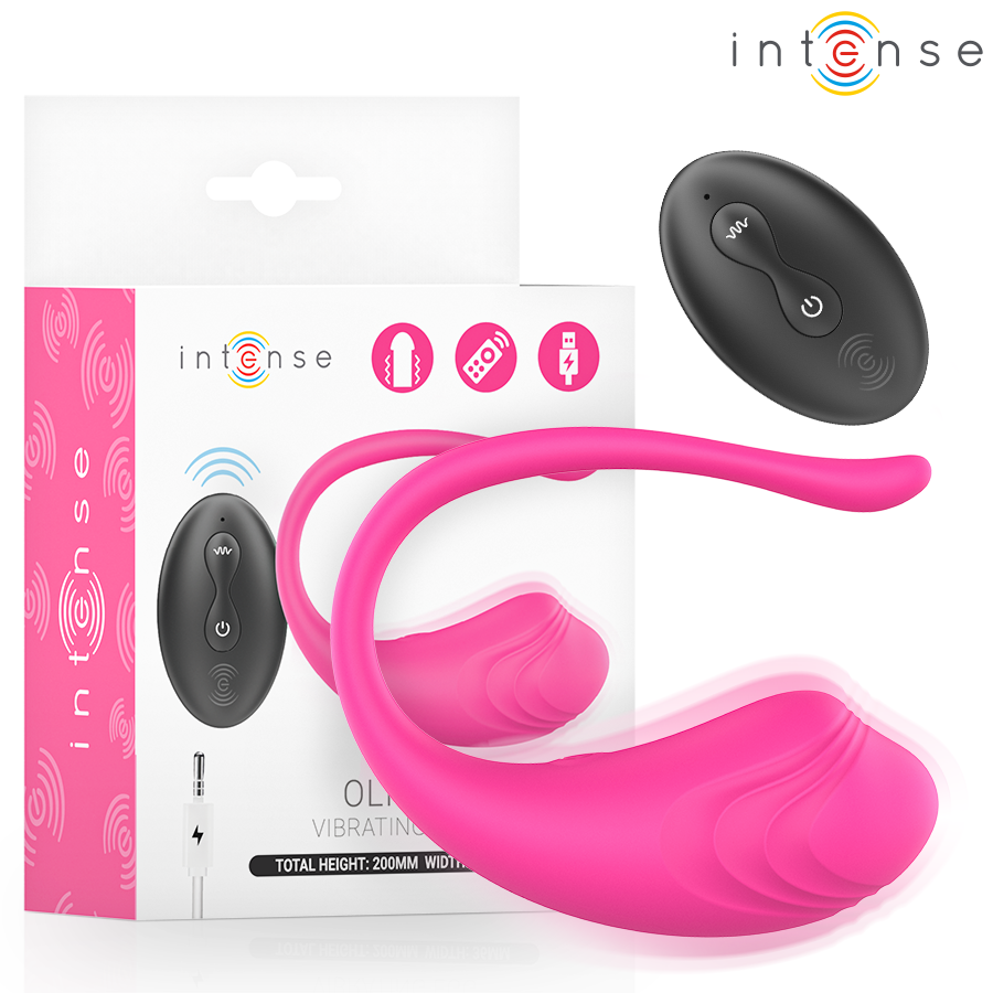 Ilhaerotica - INTENSE - OVO VIBRATÓRIO ROSA OLIVIA COM CONTROLE REMOTO
