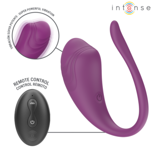 INTENSE – OVO VIBRATÓRIO ROXO OLIVIA COM CONTROLE REMOTO