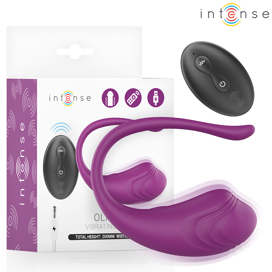 Ilhaerotica - INTENSE - OVO VIBRATÓRIO ROXO OLIVIA COM CONTROLE REMOTO