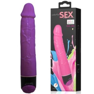 BAILE – VIBRADOR REALISTA SEXO COLORIDO LILS 23 CM