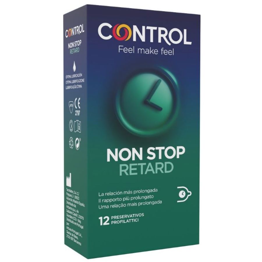 Ilhaerotica - CONTROL - NON STOP RETARD CONDOMS 12 UNITS