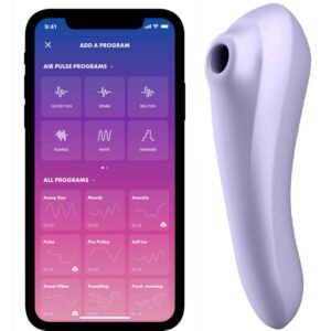 SATISFYER – VIBRADOR DE PULSO DE AR DUAL PLEASURE MALVA