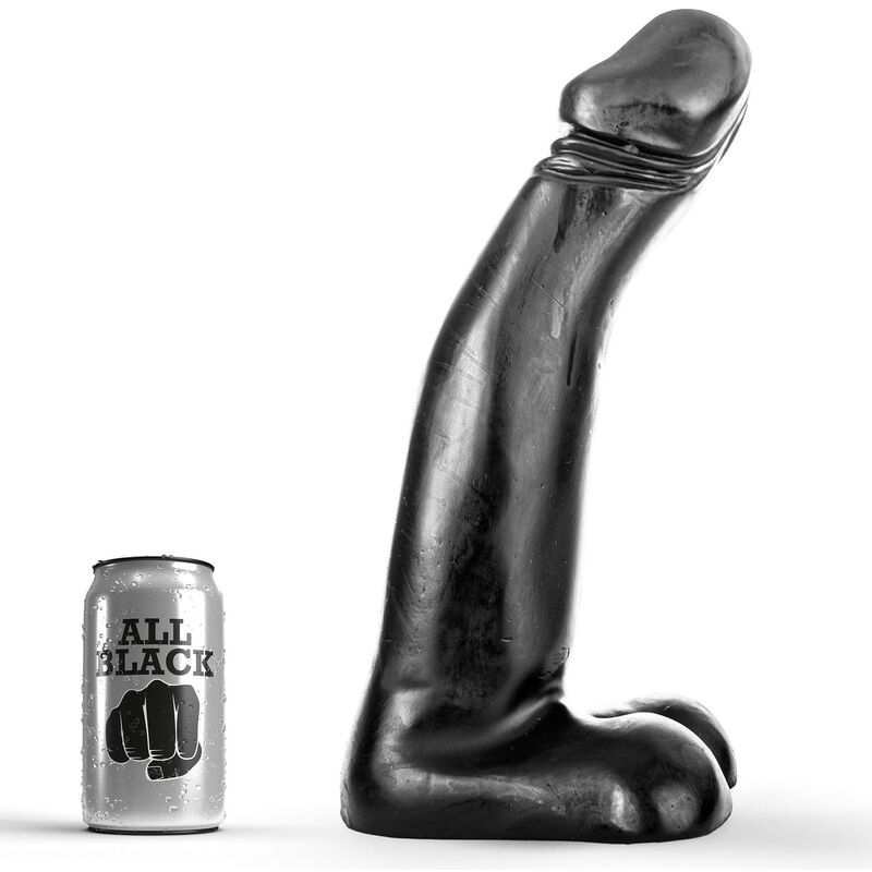 Ilhaerotica - ALL BLACK - DILDO DE FISTING PRETO REALÍSTICO 29 CM