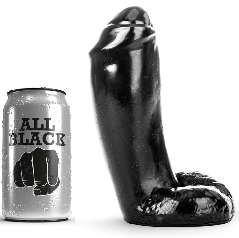 Ilhaerotica - ALL BLACK - DILDO REALÍSTICO 18 CM