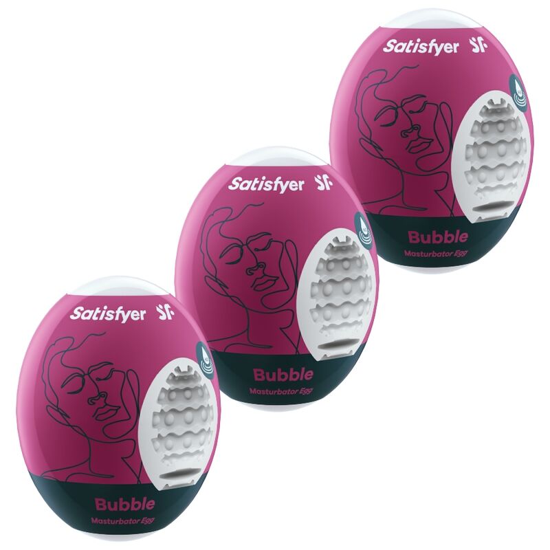 Ilhaerotica - SATISFYER - 3 OVOS MASTURBADOR BUBBLE