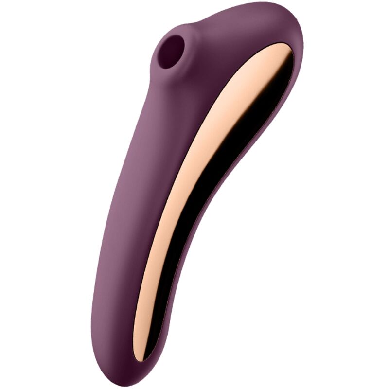 Ilhaerotica - SATISFYER - VIBRADOR DUAL KISS AIR PULSE VINHO TINTO