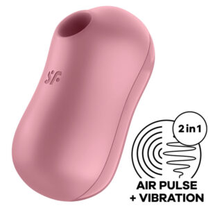 SATISFYER – ESTIMULADOR E VIBRADOR DE PULSO DE AR COTTON CANDY ROSA