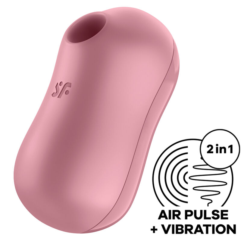 Ilhaerotica - SATISFYER - ESTIMULADOR E VIBRADOR DE PULSO DE AR COTTON CANDY ROSA