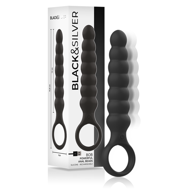 Ilhaerotica - BLACK&SILVER - DILADOR ANAL DE SILICONE BOB PODEROSO