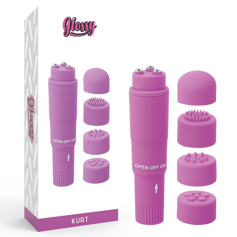 Ilhaerotica - GLOSSY - MASSAGER DE BOLSO KURT ROXO