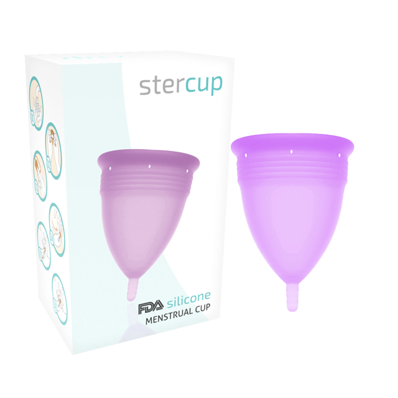 Ilhaerotica - STERCUP - COPO MENSTRUAL DE SILICONE FDA LILAC - TAMANHO S