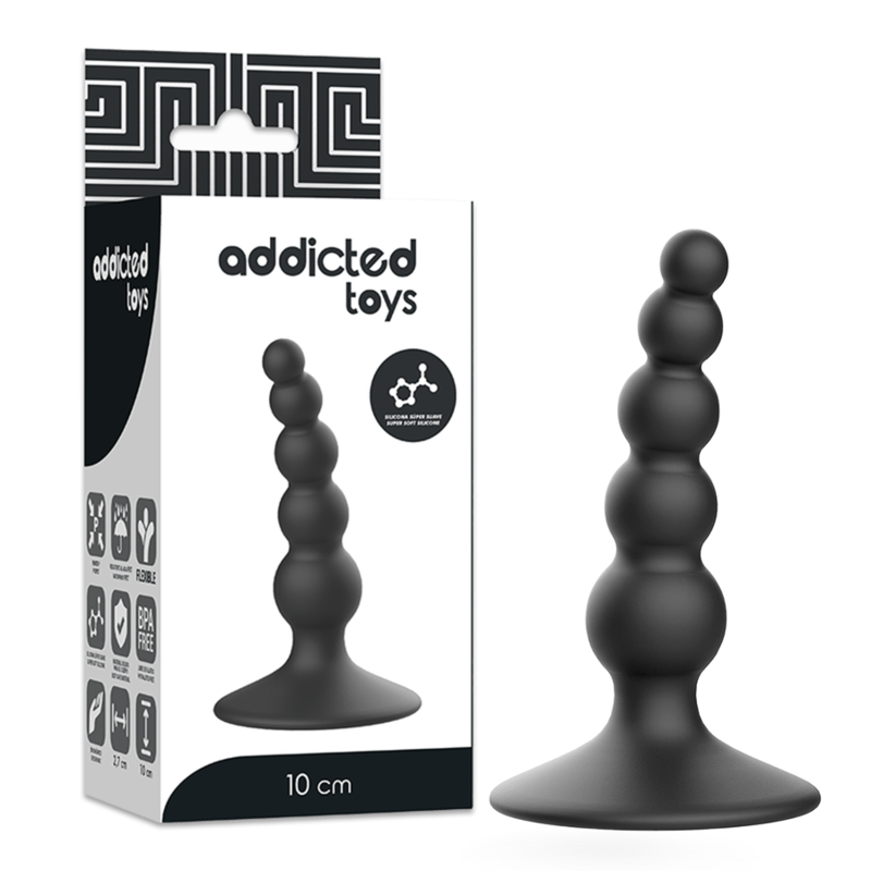 Ilhaerotica - ADDICTED TOYS - PLUG SEXUAL ANAL 10 CM PRETO