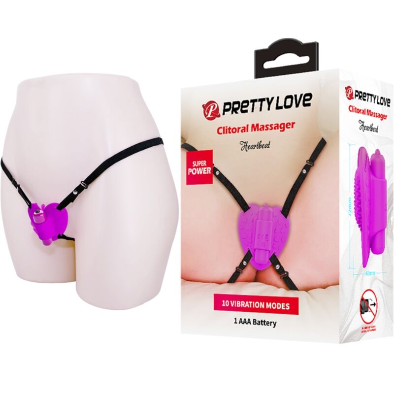 Ilhaerotica - PRETTY LOVE - HEARTBEAT CLITORIS MASSAGER 10 MODOS DE VIBRAO ROXO