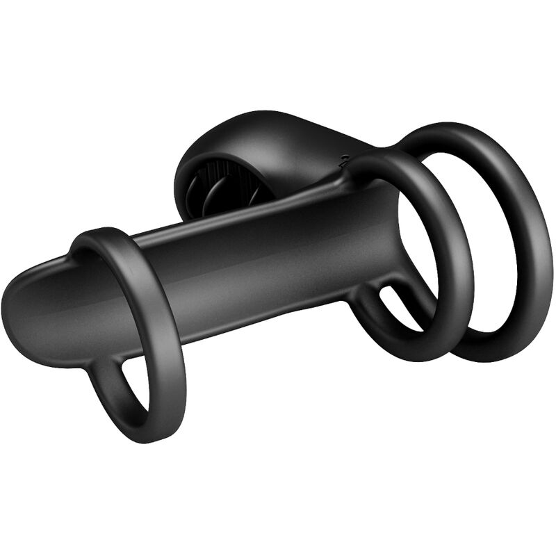 Ilhaerotica - PRETTY LOVE - BAINHA DE PÊNIS JAMMY 12 VIBRAÕES COM LÍNGUA DE SILICONE RECARREGVEL