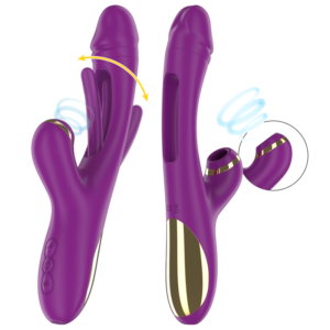 INTENSE – ATENEO VIBRADOR MULTIFUNÇÕES RECARREGÁVEL 7 VIBRAÇÕES COM LÍNGUA OSCILANTE E SUCÇÃO ROXA