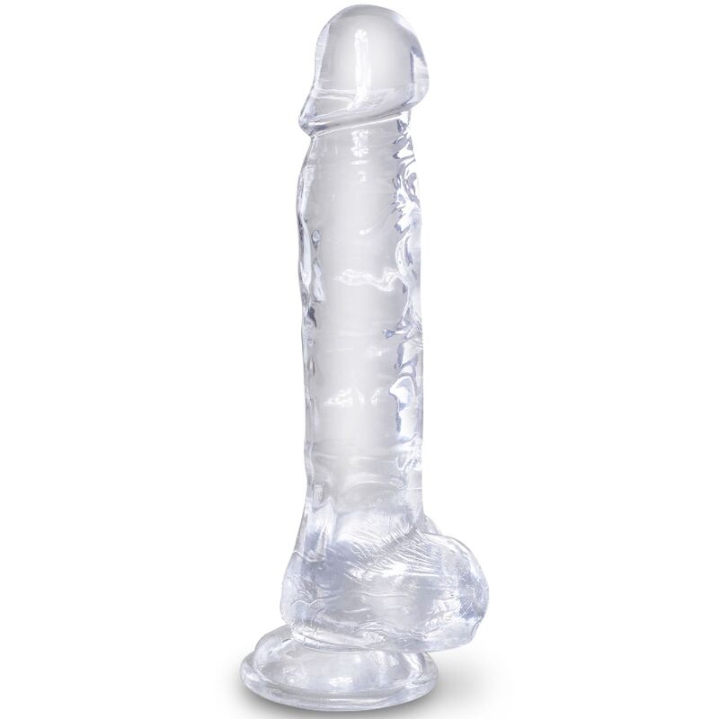 Ilhaerotica - KING COCK - CLEAR PÊNIS REALÍSTICO COM BOLAS 16.5 CM TRANSPARENTE