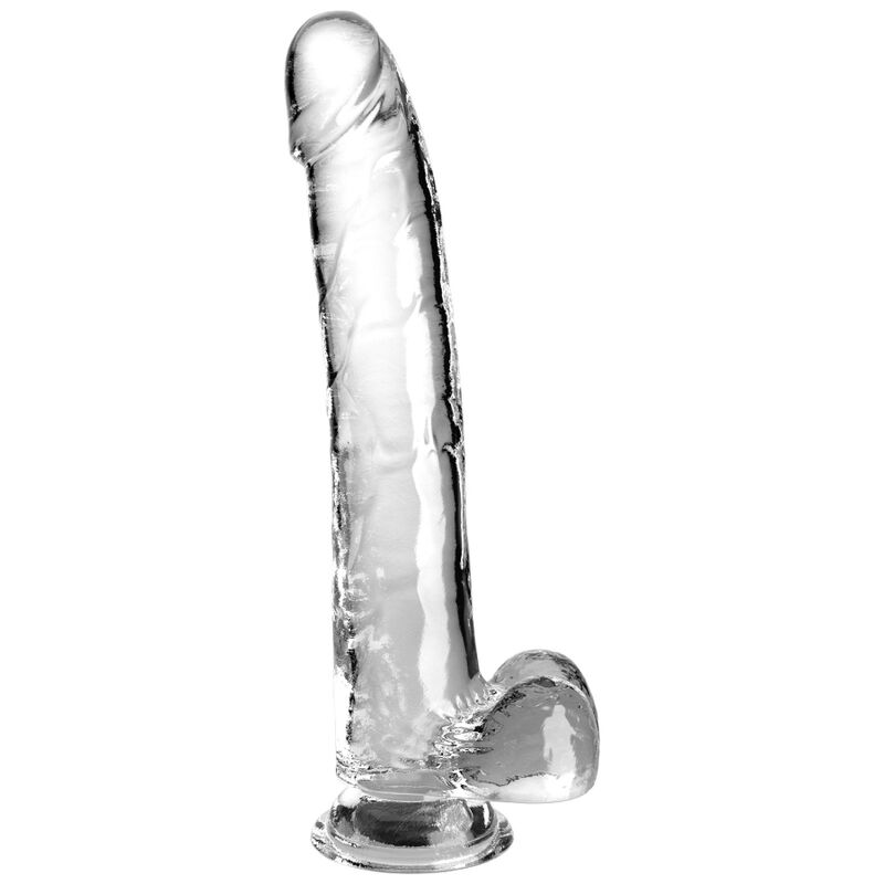 Ilhaerotica - KING COCK - CLEAR DILDO COM TESTÍCULOS 24.8 CM TRANSPARENTE