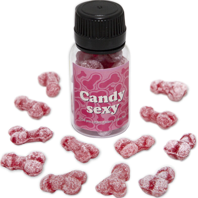 Ilhaerotica - DIABLO PICANTE - CANDY SEXY JAR COM 12 GOMAS SABOR MORANGO-CEREJA