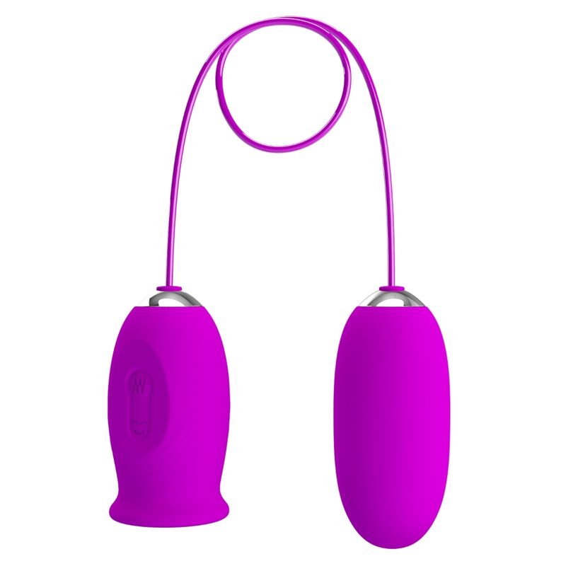 Ilhaerotica - PRETTY LOVE - VIBRADOR RECARREGVEL DAISY DUAL EGG ROXO