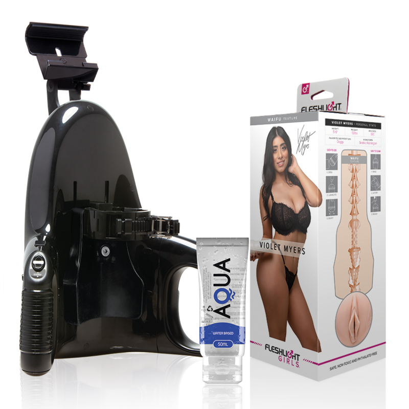 Ilhaerotica - FLESHLIGHT - VIOLET MYERS WAIFU + LANÇAMENTO UNIVERSAL + LUBRIFICANTE AQUA QUALITY 50 ML