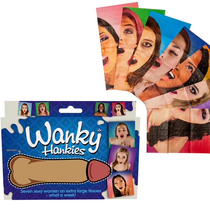 Ilhaerotica - SPENCER & FLEETWOOD - WANKY HANKIES 7 LENÇOS EXTRA GRANDES PARA MULHERES