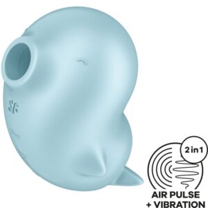 SATISFYER – SASSY SEAL ESTIMULADOR E VIBRADOR AZUL