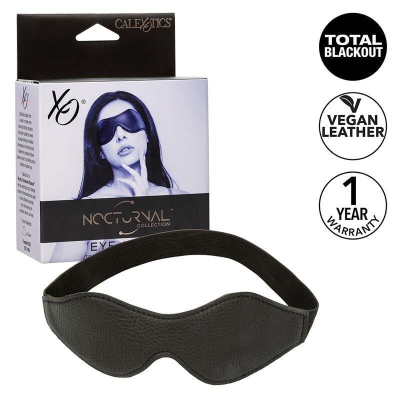 Ilhaerotica - CALEXOTICS - NOCTURNAL MÁSCARA DE OLHOS PVC COURO PRETO