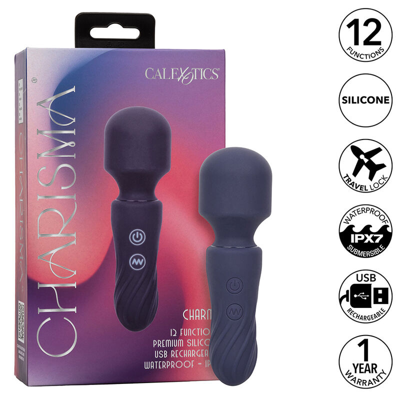 Ilhaerotica - CALEXOTICS - CHARISMA CHARM MASSAGER 12 FUNÇÕES ROXO