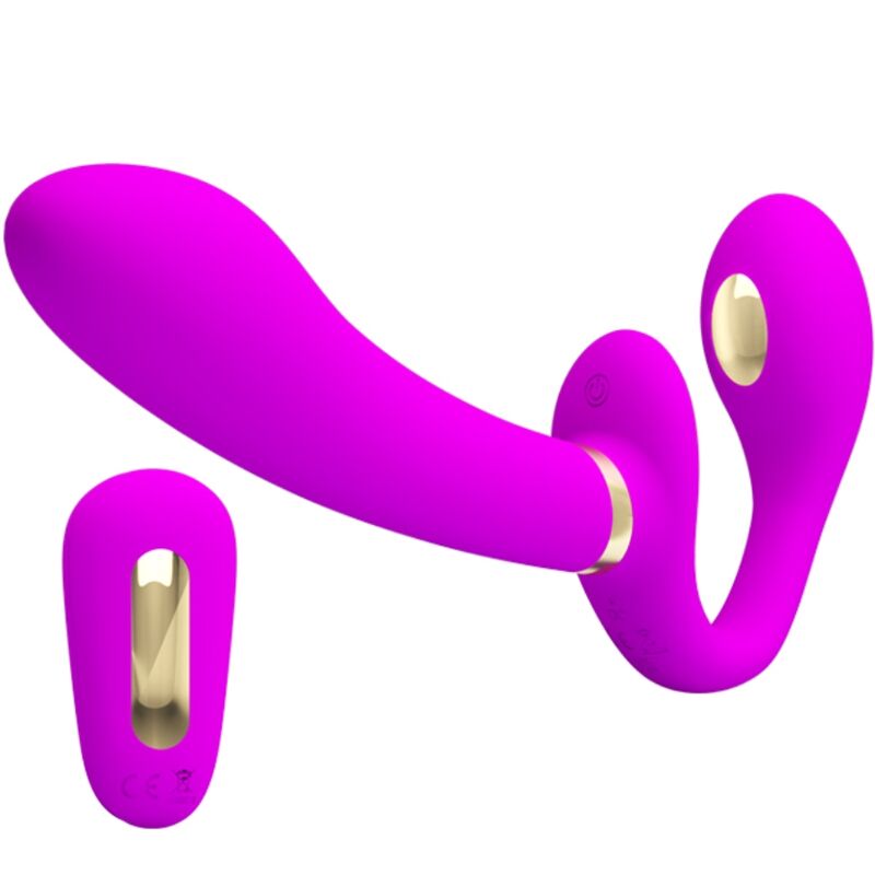 Ilhaerotica - PRETTY LOVE - THUNDERBIRD VIBRADOR DUPLO COM CONTROLE REMOTO ROXO