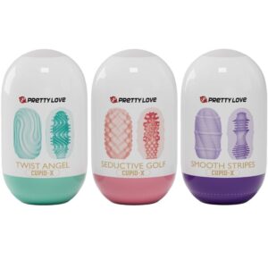 PRETTY LOVE – CUPID X 18 MASTURBADORES MASCULINOS DIFERENTES TEXTURAS