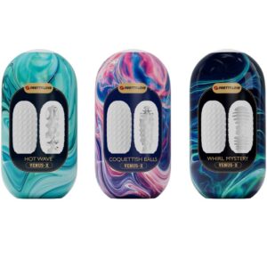 PRETTY LOVE – VENUS X 15 MASTURBADORES MASCULINOS DE SILICONE BRANCO