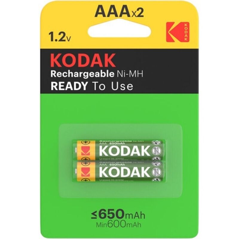 Ilhaerotica - KODAK - BATERIA RECARREGÁVEL HR03 AAA 650mAh BLISTER*2