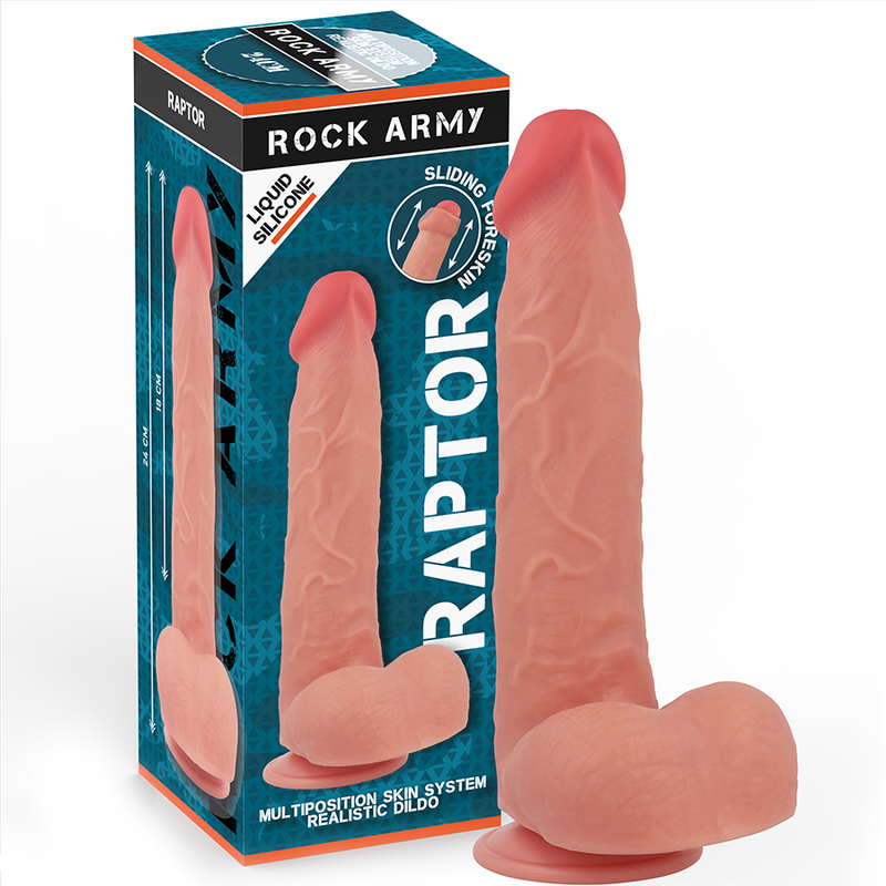 Ilhaerotica - ROCKARMY - SILICONE LÍQUIDO RAPTOR 24 CM -O- 4