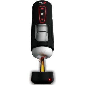 PDX ELITE – MASTURBADOR AUTOMÁTICO MILK ME HOTTER COM VIBRAÇÃO DE EFEITO DE CALOR E IMPULSÃO