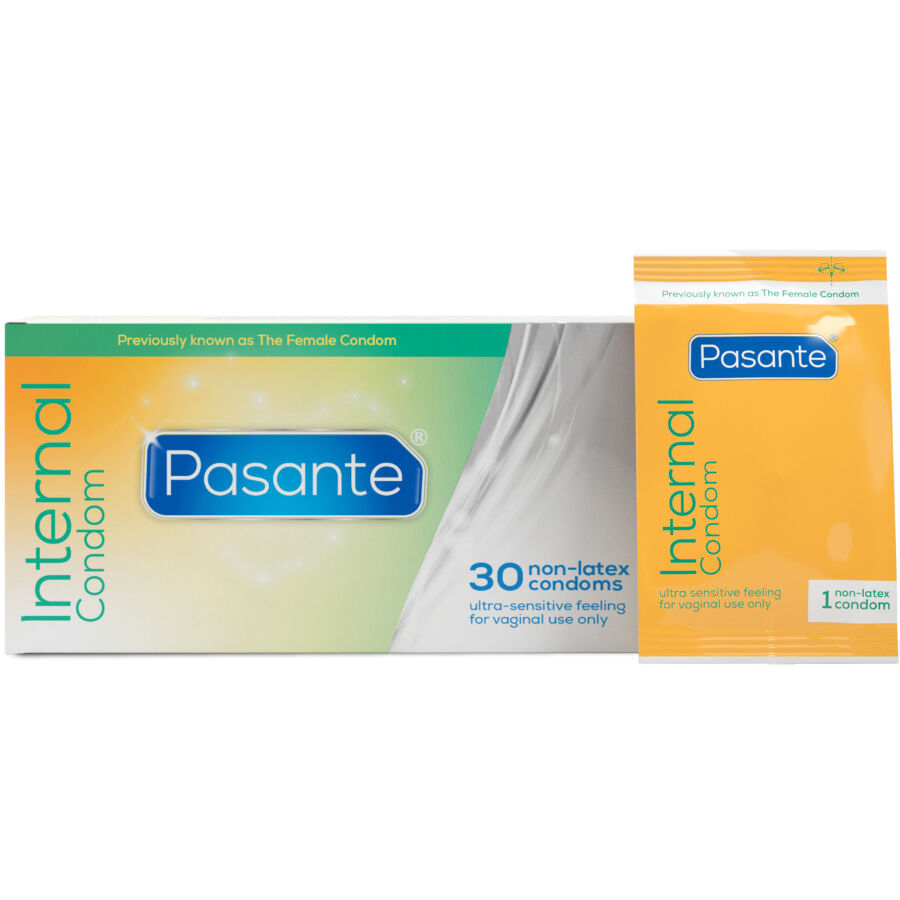 Ilhaerotica - PASANTE - PRESERVATIVOS FEMININOS INTERNOS CAIXA 30 UNIDADES