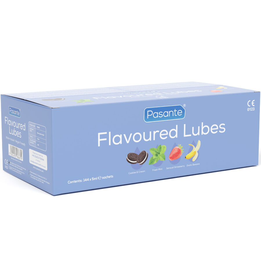 Ilhaerotica - PASANTE - LUBRIFICANTES SABOR CAIXA 144 UNIDADES 5 ML