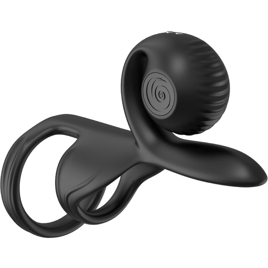 Ilhaerotica - SNAIL VIBE - JOVI COUPLES RING CONTROLE REMOTO PRETO
