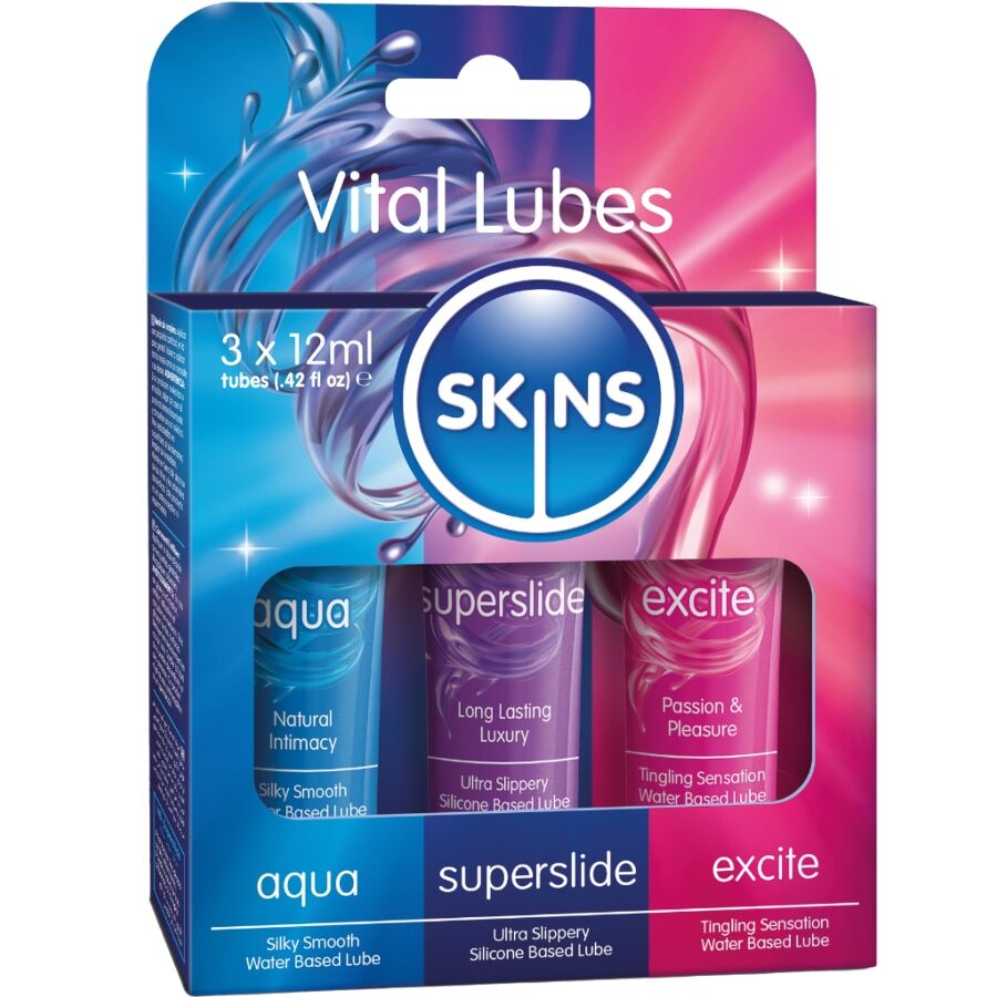 Ilhaerotica - SKINS - KIT DE LUBRIFICANTES VITAL AQUA
