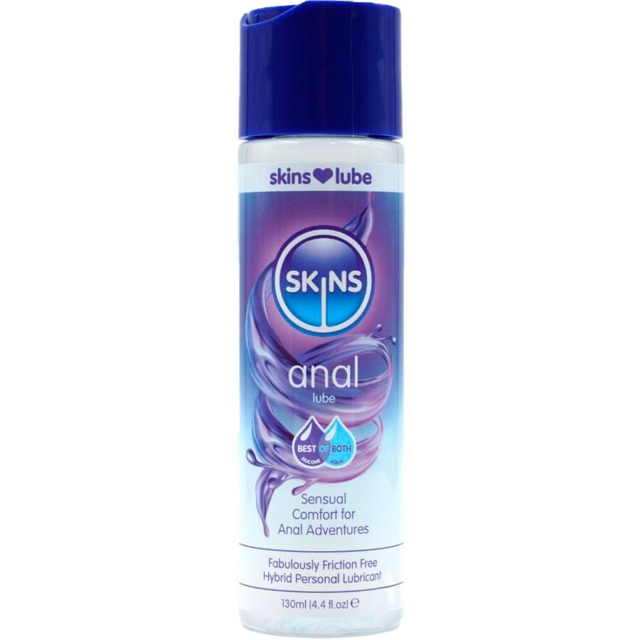 Ilhaerotica - SKINS - LUBRIFICANTE ANAL HÍBRIDO À BASE DE ÁGUA E SILICONE 130 ML