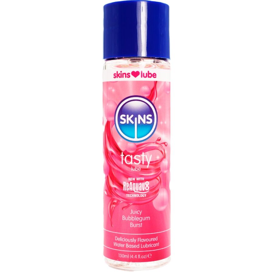 Ilhaerotica - SKINS - LUBRIFICANTE SABOROSO À BASE DE ÁGUA COM CHICLETE 130 ML