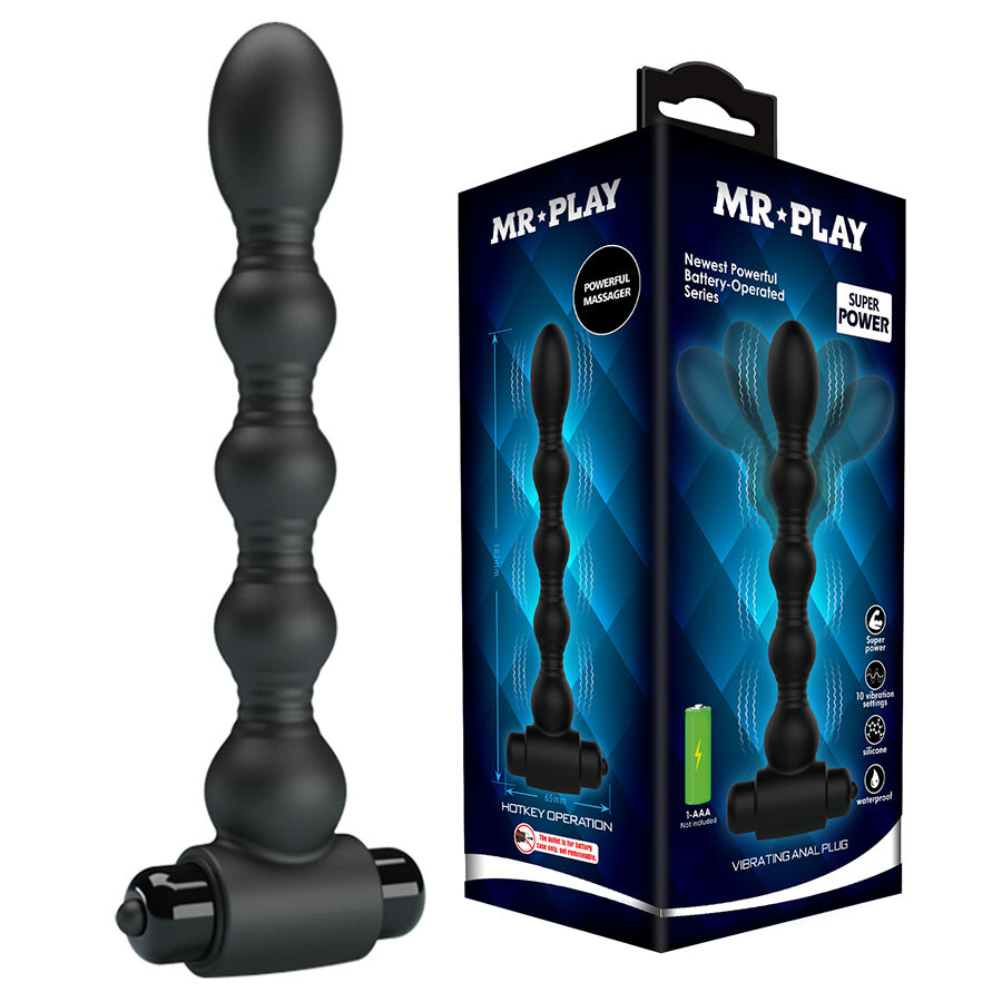 Ilhaerotica - MR PLAY - MASSAGEADOR DE PLUG ANAL VIBRATÓRIO