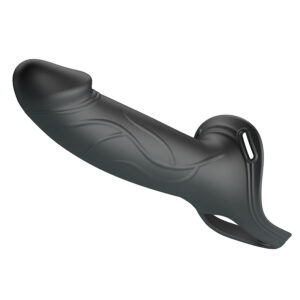 PRETTY LOVE – LANDON BLACK VIBRATING STRAP-ON