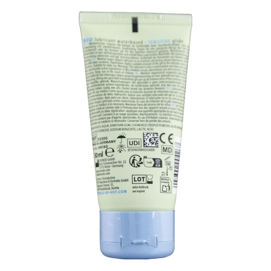 HOT - BIO LUBRIFICANTE À BASE ÁGUA SENSITIV 50 ML - Image 2