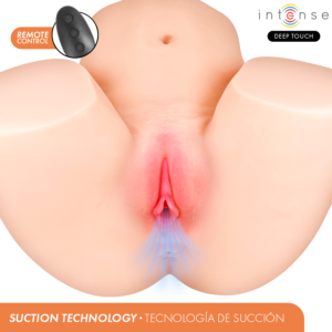 INTENSE DEEP TOUCH – MASTURBADOR VAGINAL JULIA COM SUCÇÃO, CALOR, VIBRAÇÃO E EFEITOS DE VOZ COM CONTROLE REMOTO 9 KG