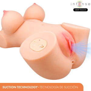 INTENSE DEEP TOUCH – VERO TORSO, VAGINA COM SUCÇÃO, CALOR, VIBRAÇÃO E EFEITOS DE VOZ COM CONTROLE REMOTO 5,5 KG