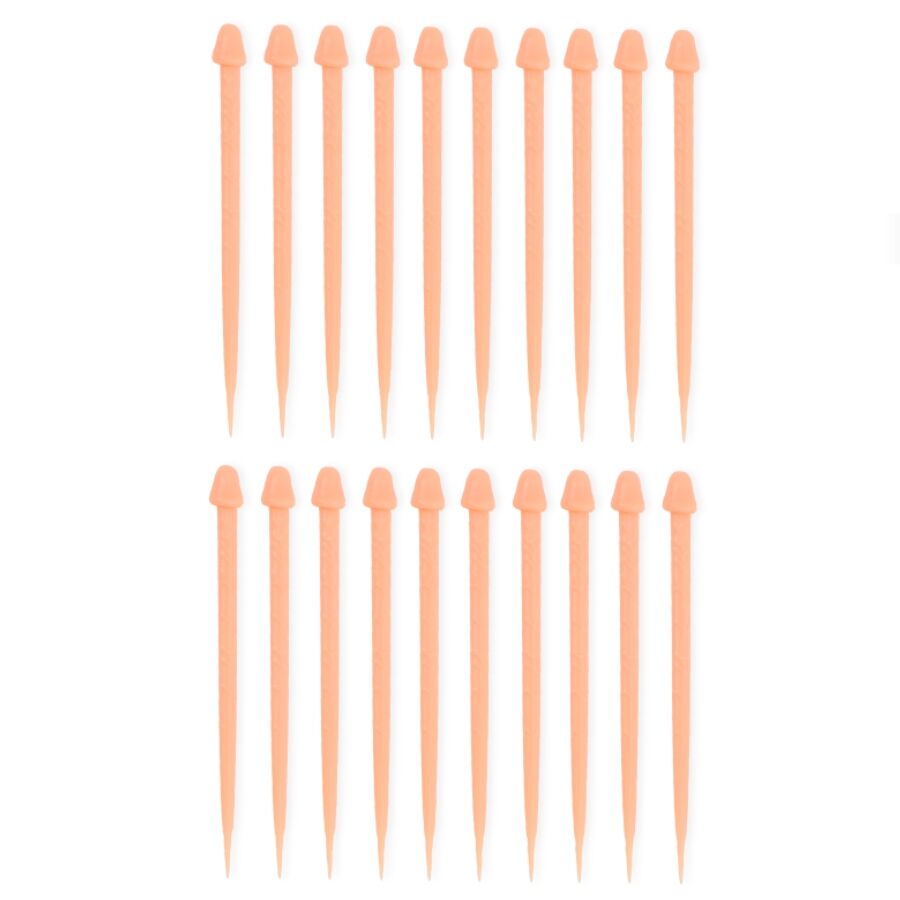 Ilhaerotica - DIABLO PICANTE - PALITOS DE CARNE EM FORMATO DE PÊNIS DE ARANHA - 20 UNIDADES