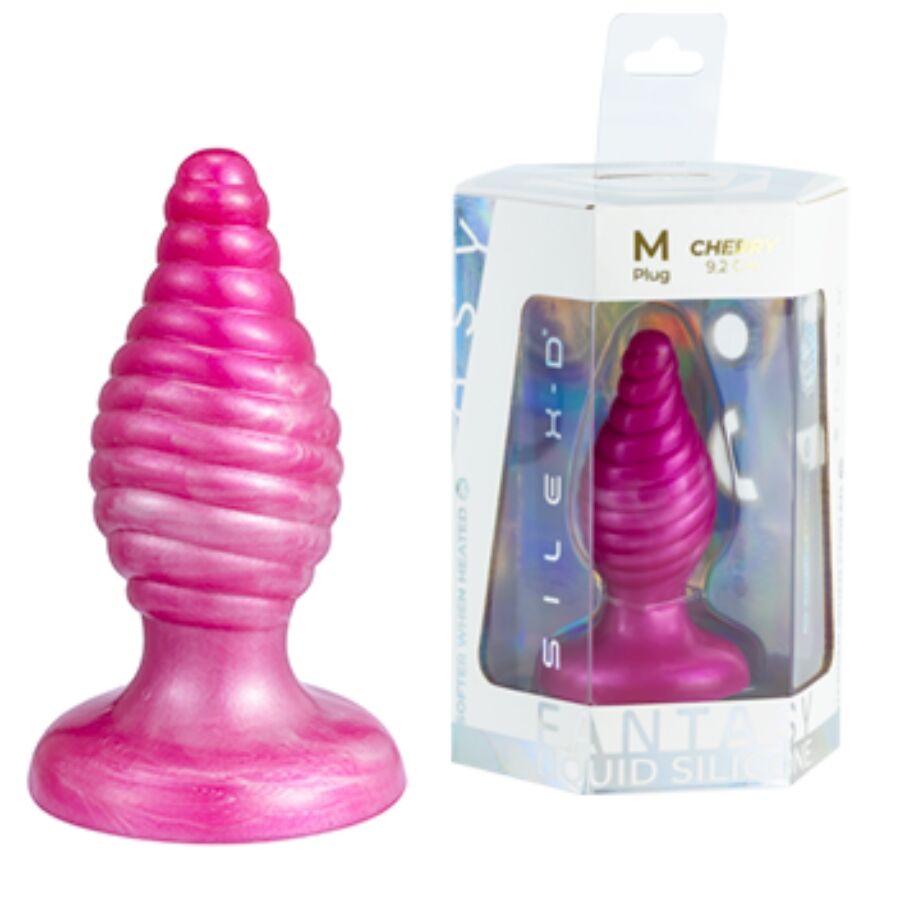 Ilhaerotica - SILEXD - CHERRY PLUG ANAL FANTASY DE SILICONE LÍQUIDO TERMOREATIVO ROSA 9